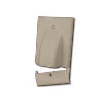 VANCO  120615X                 Hinged Bulk Cable Wall Plates, Single & Almond