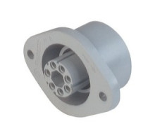 HIRSCHMANN  931730106   N6R BFE; Panel-mounted Socket with flange, 6 contacts + PE, female, DIN 43651, 10A 250V AC/DC, not assembled