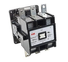 ABB  EHDB280C-1L   3 pole, 2 NO and 1 NC, plus 1 NO and 1 NC auxiliary contacts, 280 amp, DC drive, dynamic breaking contactor, with a 120V AC coil