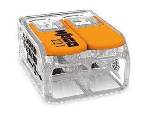 WAGO CORPORATION  221-612/K194-4045  60361832   COMPACT Splicing Connectors; 2-conductor Connector; With Operating Levers; Max.ambient Operating Temp. 85 C