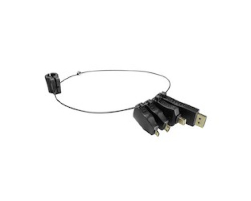 COMPREHENSIVE CONNECTIVITY RING-2         Adapter Ring with 4 Adapters Mini-DisplayPort M to HDMI F Adapter, HDMI C M to HDMI F , HDMI D M to HDMI F and DisplayPort M to HDMI F Adapters