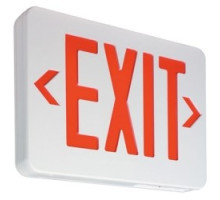 SIGNIFY NORTH AMERICAN CORP  PVERWEM   LED Exit Sign, Emergency, Low Profile, 120/277 Volt AC, 11-13/16