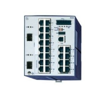 HIRSCHMANN  943434040   Compact OpenRail Gigabit Ethernet Switch; 26 Ports in total, 2 Gigabit Ethernet ports; 1. uplink: Gigabit SFP-Slot; 2. uplink: Gigabit SFP-Slot; 24 x standard 10/100 BASE TX, RJ45
