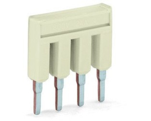 WAGO CORPORATION  2000-404   Push-in Type Jumper Bar; Insulated; 4-way; Nominal Current 14 A