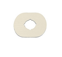 ABB  1SFA611930R1000   1 seat silver-gray aluminum on plastic legend plate with 22mm mounting size