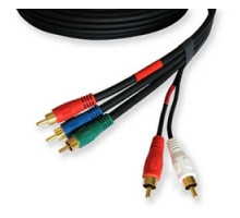 KRAMER 98-0501006 C-5RVAM/5RVAM-6         5 RCA M - 5 RCA M Cable 3 RG-59 for Component Video Cable - 6’