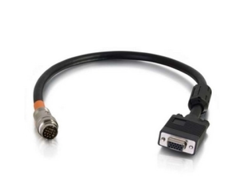 C2G  CG60091  CG60091                 Multi-Format Flying Lead, VGA Female to RapidRun 15-Pin Male, 30 Volt, 1.5’ Length, Black