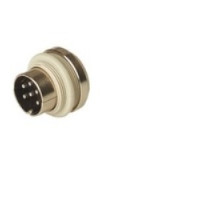 HIRSCHMANN  930958517   MASEI 6100 grey; Panel-mounted Plug with locking screw solder joint, 6 contacts, male, DIN 41 524, 4A 34V AC/DC