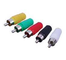 VANCO  PP6                 RCA Male Plugs, Plastic Shell Color Pack