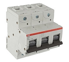 ABB  S803S-B32   3 pole, S800, 32 amp screw terminated miniature circuit breaker with a B tripping characteristic