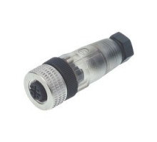 HIRSCHMANN 933210199  ELKA 4012 PG7 transparent; Straight Cable Socket, unassembled, strain relief by means of clamping cage, electronic insert LED display may be fitted, 4 contacts, female, IEC 61076-2-101 Ed. 1 / IEC 60947-5-2, 4A 250V AC/DC