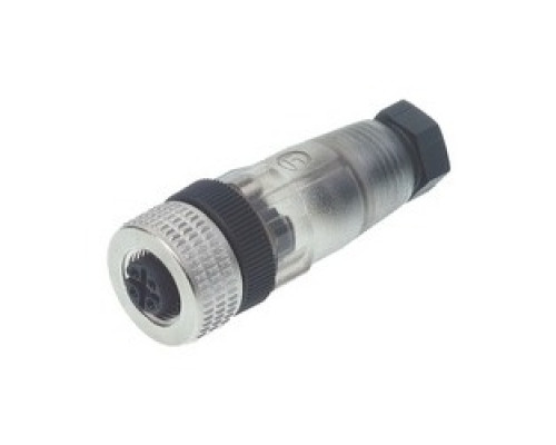 HIRSCHMANN 933210199  ELKA 4012 PG7 transparent; Straight Cable Socket, unassembled, strain relief by means of clamping cage, electronic insert LED display may be fitted, 4 contacts, female, IEC 61076-2-101 Ed. 1 / IEC 60947-5-2, 4A 250V AC/DC