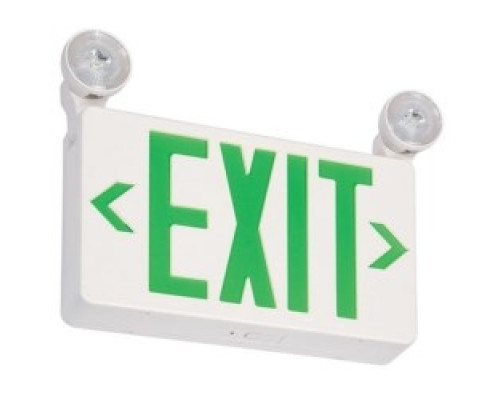 SIGNIFY NORTH AMERICAN CORP  PVLLCG2R   LED Exit Sign Combo Unit, Low Profile, 120/277 Volt AC at 60 Hertz, 3 Watt, 11-13/16