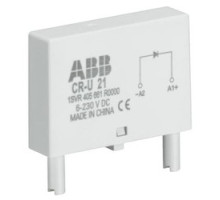 ABB  1SVR405666R0000   The CR-U 71 plug-in module is a pluggable function module for the CR-U range sockets. This module provides overvoltage protection. The rated control supply voltage is 24 V AC.