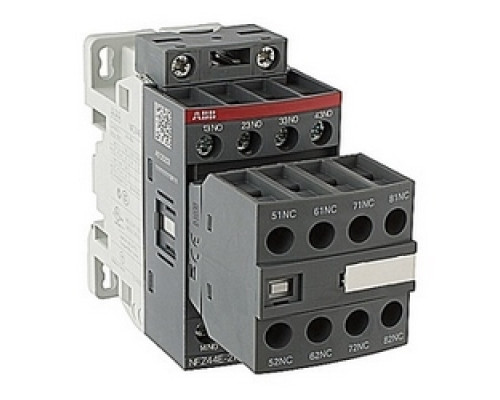 ABB  NFZ44E-21   8 pole, NFZ control relay with control voltage range of 24-60V AC and 20-60V DC and 4 NO and 4 NC standard auxiliary contacts and 42V coil voltage