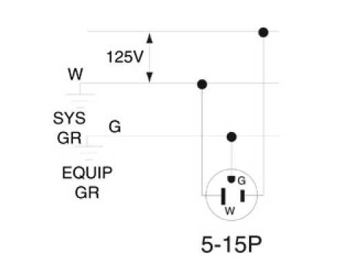 LEVITON  8215-PLC                 15 Amp, 125 Volt, NEMA 5-15P, 2P, 3W, Hospital Grade, Plug, Straight Blade, Grounding, Power Indication, Transparent