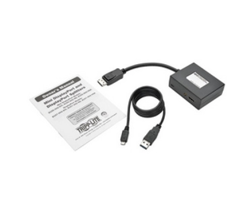 TRIPP LITE B157-002-HD         2-Port DisplayPort to HDMI Splitter 1920x1080 1080p @ 60Hz