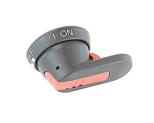 ABB  OHB65J10   65mm red and black pistol handle with protection according to NEMA 3R and 12, accepts a 10mm square shaft, padlockable