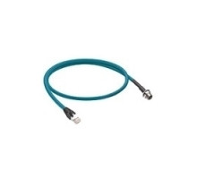 LUMBERG AUTOMATION  900001487  900001487   EtherNet/IP, high-flex, double-ended cord set, M12 female 4 pin, D-coded receptacle to male RJ45, 24 AWG, teal TPE jacket, stranded/ unshielded with 2 twisted pairs. cable length: 2M
