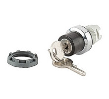 ABB  M2SSK1-301   Modular, key operated, 2 position, maintained selector switch with a chrome metal bezel and key release code 71/Ronis 455