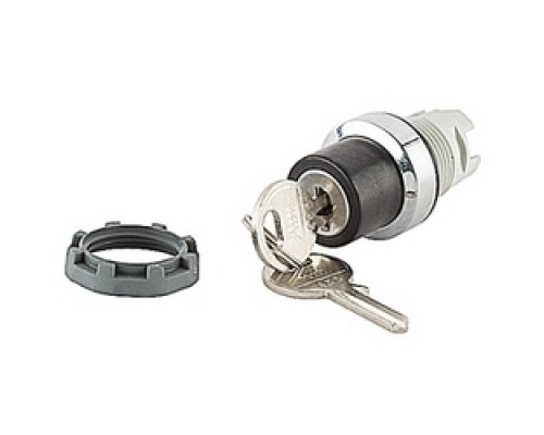 ABB  M2SSK1-301   Modular, key operated, 2 position, maintained selector switch with a chrome metal bezel and key release code 71/Ronis 455