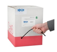 TRIPP LITE  N224-01K-BK   Cat6 Gigabit Bulk Solid-Core Plenum-Rated CMP Cable, Black, 1000 ft.