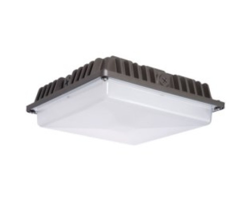 SIGNIFY NORTH AMERICAN CORP  PGC40-NW-G1-SM-5-8-BZ   LED Garage and Canopy Luminaire, Type 5 Symmetric Distribution, Surface Mount, 120 to 277 Volt AC, 40 Watt, 4000 K, 70 CRI, Neutral White LED, Bronze Coated