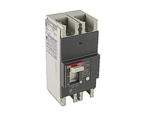 ABB  A2A175TW-2   2 pole, 175 amps rated at 240V AC and 250V DC, fixed trip point molded case circuit breaker, with a thermal magnetic trip device and 10kA at 240V AC and 10kA at 250V DC interrupt current rating