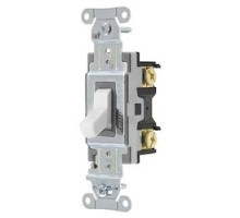 HUBBELL-KELLEMS DIV  CSB120W   SWITCH, SPEC, SP, 20A 120/277VB+S, WH