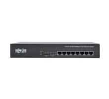 TRIPP LITE  NG8POE   8-Port 10/100/1000 Mbps 1U Rack-Mount/Desktop Gigabit Ethernet Unmanaged Switch with PoE+,140W