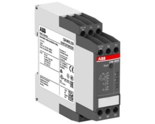 ABB  1SVR730700R2200   Motor Protection Relay,110-130VAC, 220-240VAC