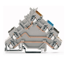 WAGO CORPORATION  280-580   SENSOR TERMINAL BLOCK  FOR 4-CONDUCTOR SENSORS GRAY