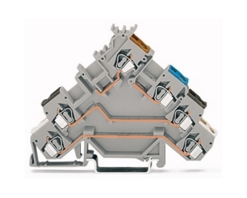 WAGO CORPORATION  280-580   SENSOR TERMINAL BLOCK  FOR 4-CONDUCTOR SENSORS GRAY