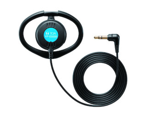 TOA ELECTRONICS INC  YP-E5000                 Earphone, Dynamic, 50 Milliwatt, 16 Ohm Impedance, 300 to 15000 Hertz, 3.5 MM Diameter Mini Plug 3-Pole Terminal, Black, For WT-5100 Portable Tuner