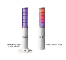 PATLITE USA CORPORATION LA6-5DSNWB-POE  Ethernet Modbus TCP and TCP/IP, POE, Alarm, Desktop with acknowledge button, terminal, off-white body