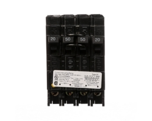 SIEMENS  US2:Q22050CT  Q22050CT   Miniature Circuit Breaker, Common Trip, Thermal Magnetic, Triplex, Plug-In, 3 Pole, 120/240 Volt AC, 20 to 50A, 10 kA Interrupting Rating