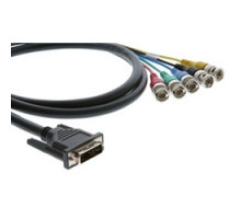 KRAMER 94-0605015 C-DMA/5BM-15         DVI-A M to 5 BNC M Breakout, Molded - 15’