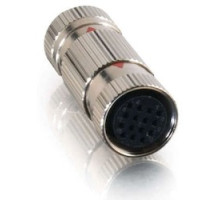 C2G  CG42189  CG42189                 PC DIN Coupler, 15-Pin, RapidRun 15-Pin Female to RapidRun 15-Pin Female Connector, Nickel