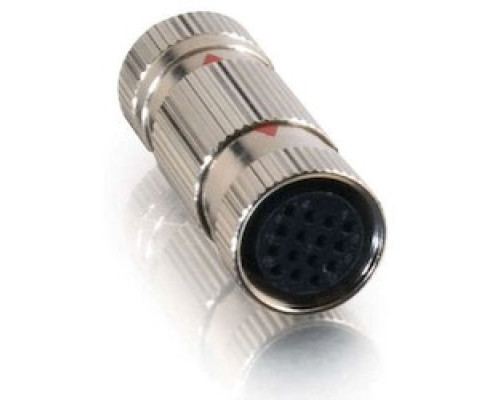 C2G  CG42189  CG42189                 PC DIN Coupler, 15-Pin, RapidRun 15-Pin Female to RapidRun 15-Pin Female Connector, Nickel