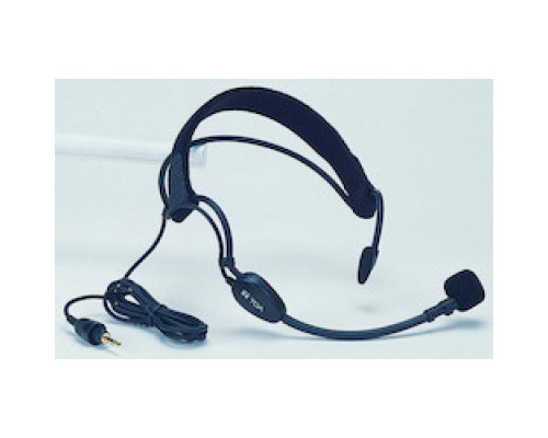 TOA ELECTRONICS INC  WH-4000A                 Aerobics Headset Microphone, Lightweight, Unidirectional, Electret Condenser, 3.5 MM Monaural Plug Connector, 120 dB SPL, -66 dB, 1.3 Meter Length Cord, Stainless, Black
