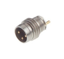HIRSCHMANN  933392001   ELST 3308 RV KH; Appliance connector for M8 sensors, snap or screw locking, press-in tube mounting, metalcasing, short model, 3 contacts, male, 3A, 60V, hollow pins