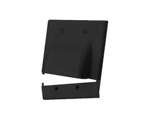 VANCO  120628X                 Hinged Bulk Cable Wall Plates, Dual & Black