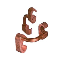 THOMAS & BETTS  54875L                 E-Z-Ground Figure 6-6 Copper Compression Ground Grid Connector, Cable Range #2 Str. - 250 kcmil, Ground Rod 5/8 - 1/2