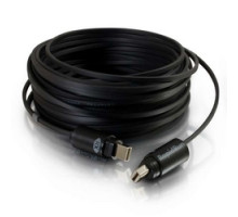 C2G  60126  CG60126                 Optical Runner Cable, Plenum, RapidRun Male to RapidRun Male, OFNP Rated, 200’ Length, 5 MM Bend Radius, Black