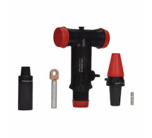 COOPER POWER SYSTEMS  BTP625000ACSFP                 Eaton Cooper Power series BT-Tap deadbreak connector, Florida Power and Light, 600A, 25 kV, AC 1 min: 40 kV, DC 15 min: 78 kV, BIL: 125 kV, Min corona: 19 kV, No test point, Cable insu