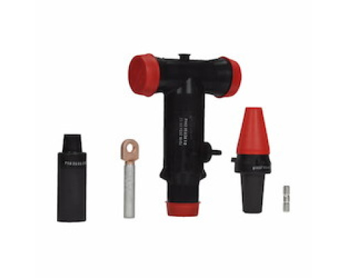 COOPER POWER SYSTEMS  BTP625000ACSFP                 Eaton Cooper Power series BT-Tap deadbreak connector, Florida Power and Light, 600A, 25 kV, AC 1 min: 40 kV, DC 15 min: 78 kV, BIL: 125 kV, Min corona: 19 kV, No test point, Cable insu