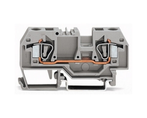 WAGO CORPORATION  282-901   2-conductor Through Terminal Block; 6 mm2; Center Marking; For Din-rail 35 X 15 And 35 X 7.5; CAGE CLAMP