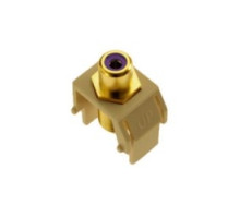 ON-Q/LEGRAND  WP3466IV                 Keystone Insert, Audio/Video, RCA to F Connector, 0.87