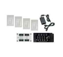 ON-Q/LEGRAND  AU7054WH  AU7054-WH                 Digital Audio Kit, White, 4-Room, With Digital Audio Amplified Keypad/Expansion Module/Power Distribution Module/Wallplate/Power Supply
