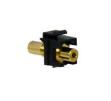 ON-Q/LEGRAND  WP1215BK  WP1215-BK                 Keystone Insert, 3.5 MM Stereo Coupler, 0.7